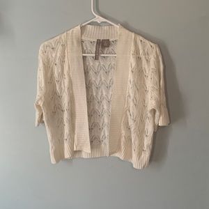 Short sleeve, Lacey, lightweight crochet cardigan